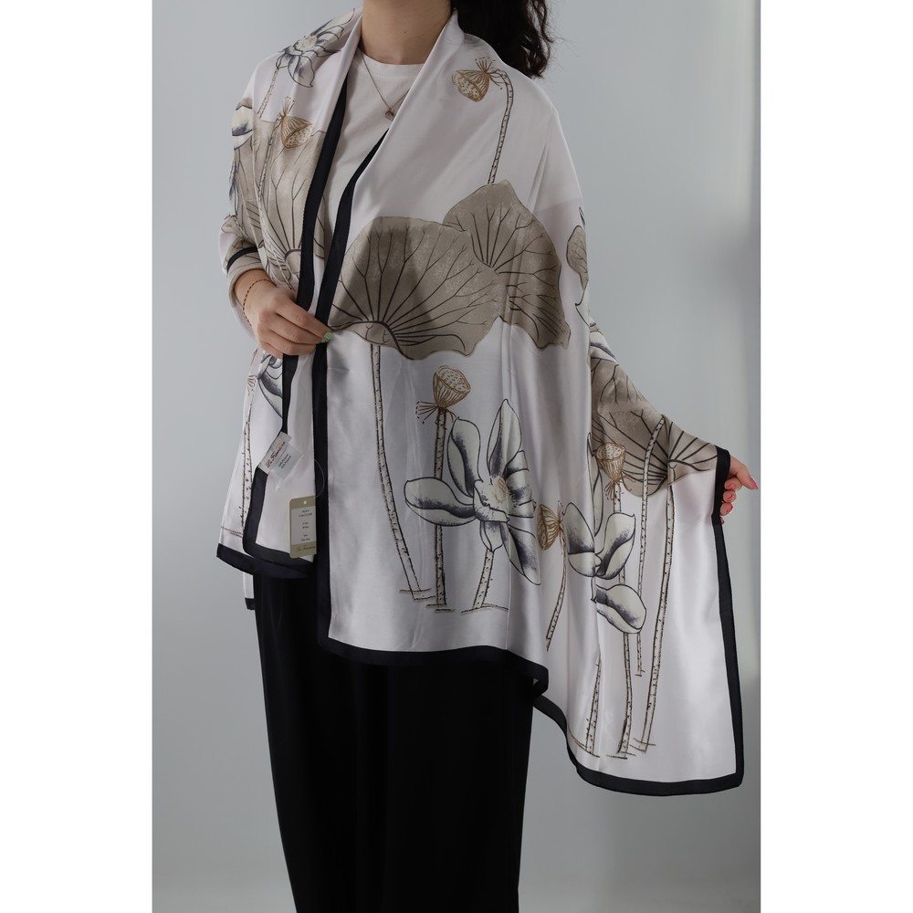 Floral print scarf